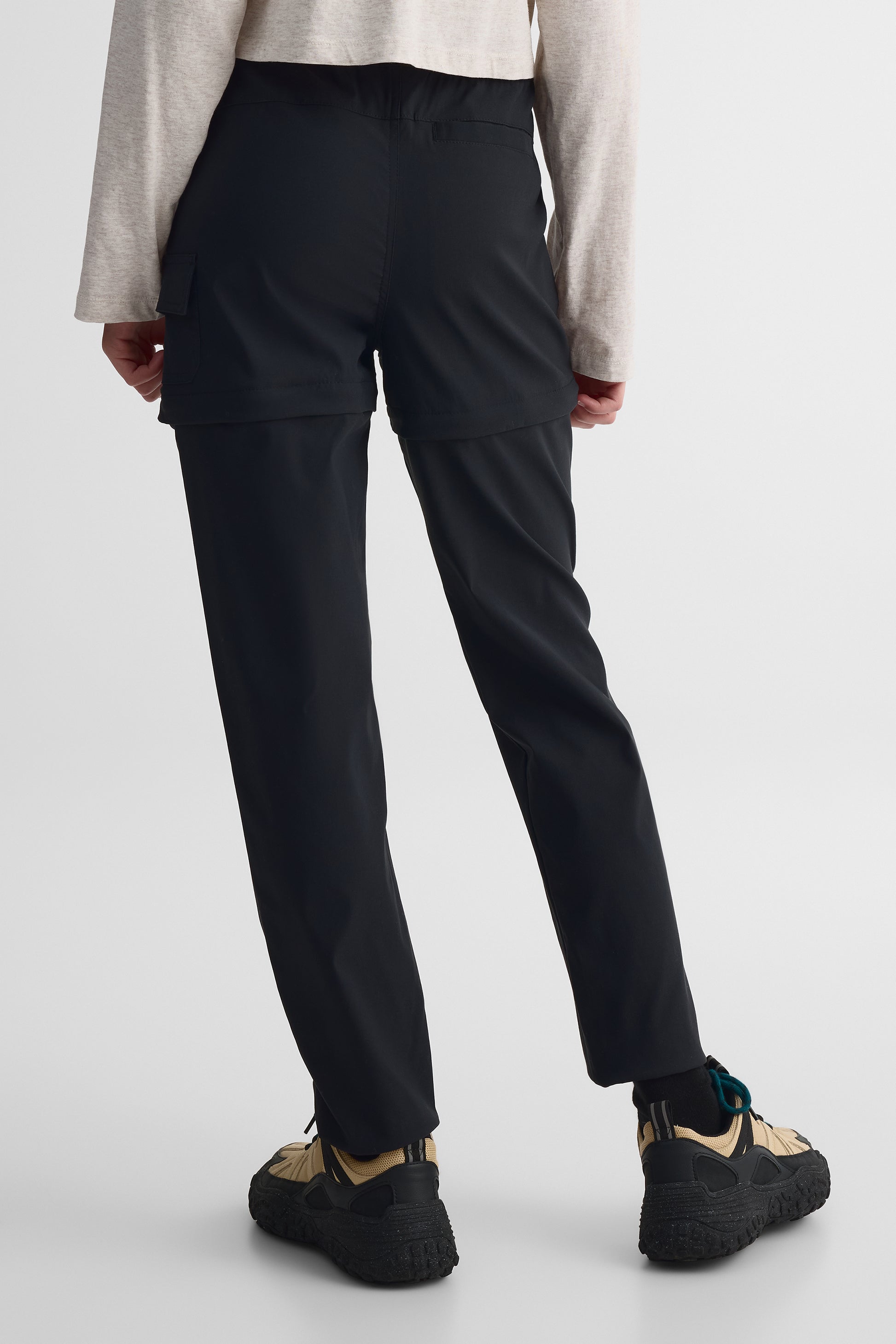 Pantalon décontracté convertible - Ado fille && NOIR