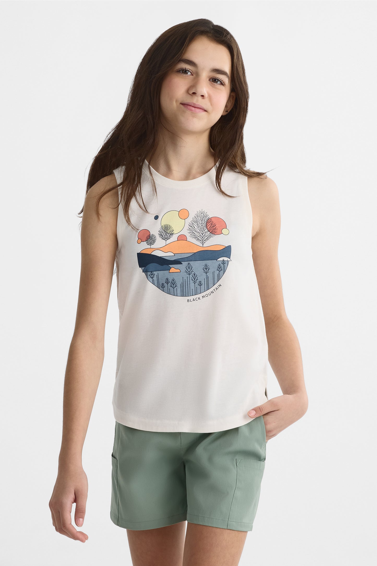 Camisole avec fibres recyclées - Ado fille && BLANC