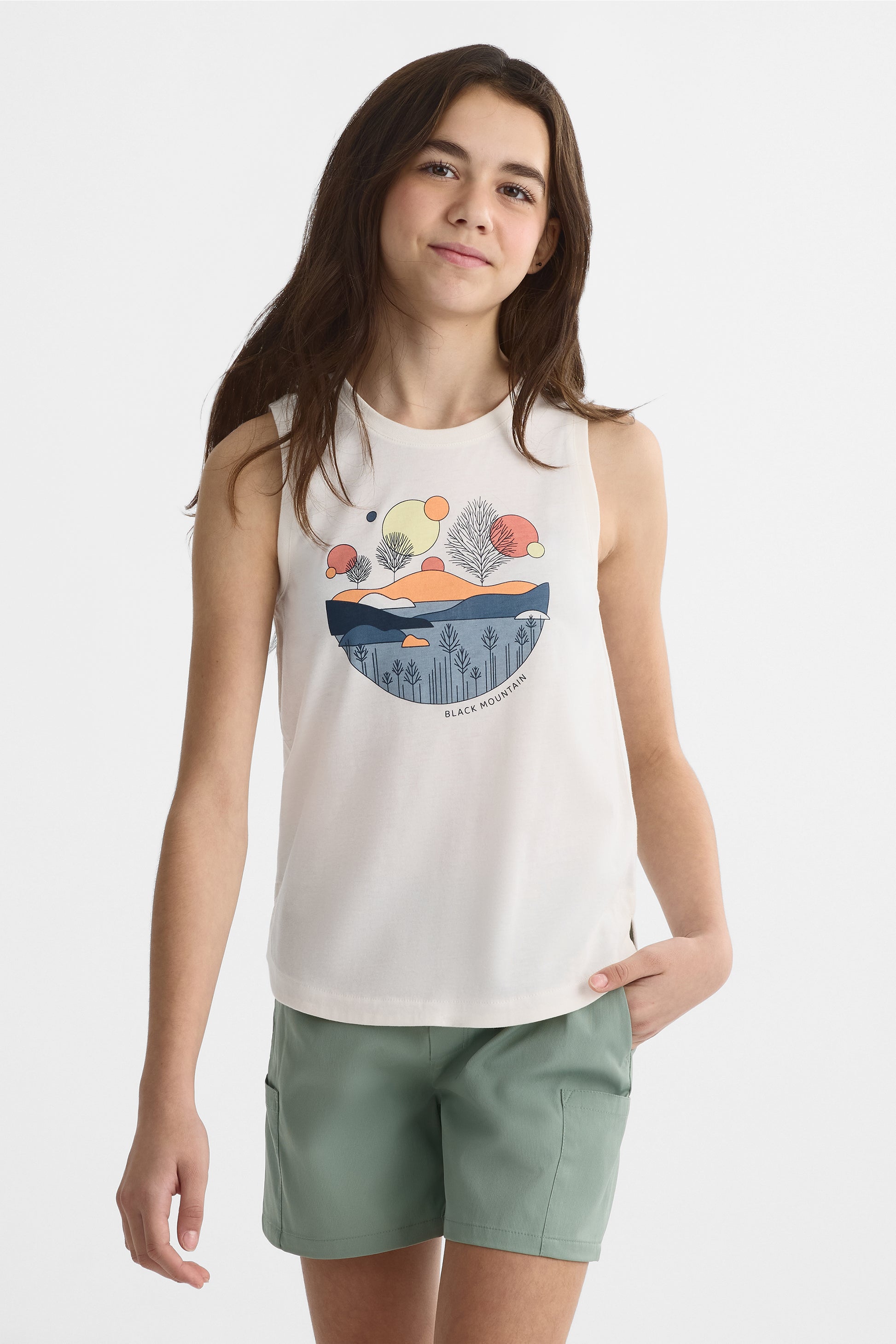 Camisole avec fibres recyclées - Ado fille && BLANC