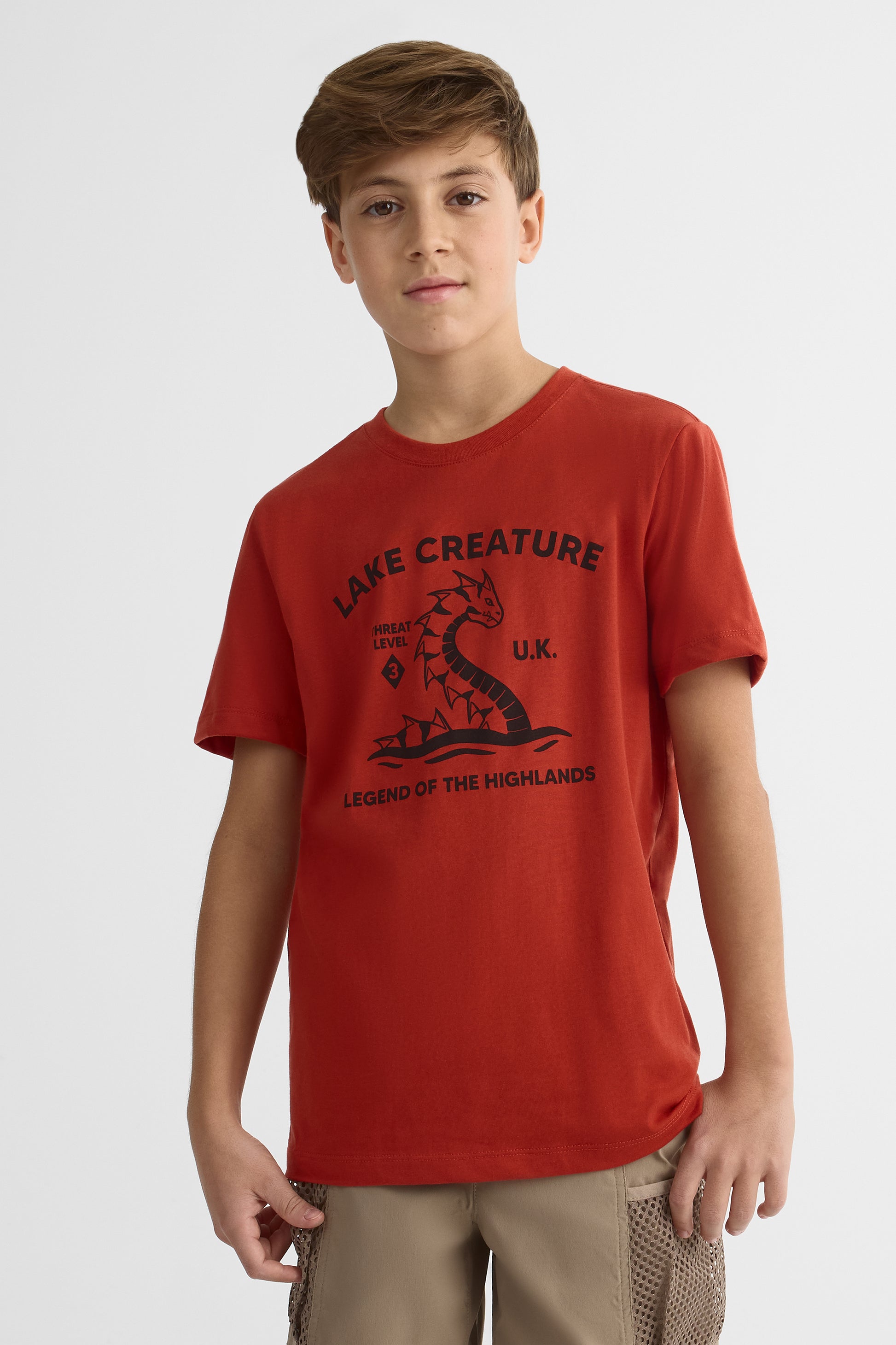 T-shirt avec fibres recyclées - Ado garçon && ROUGE