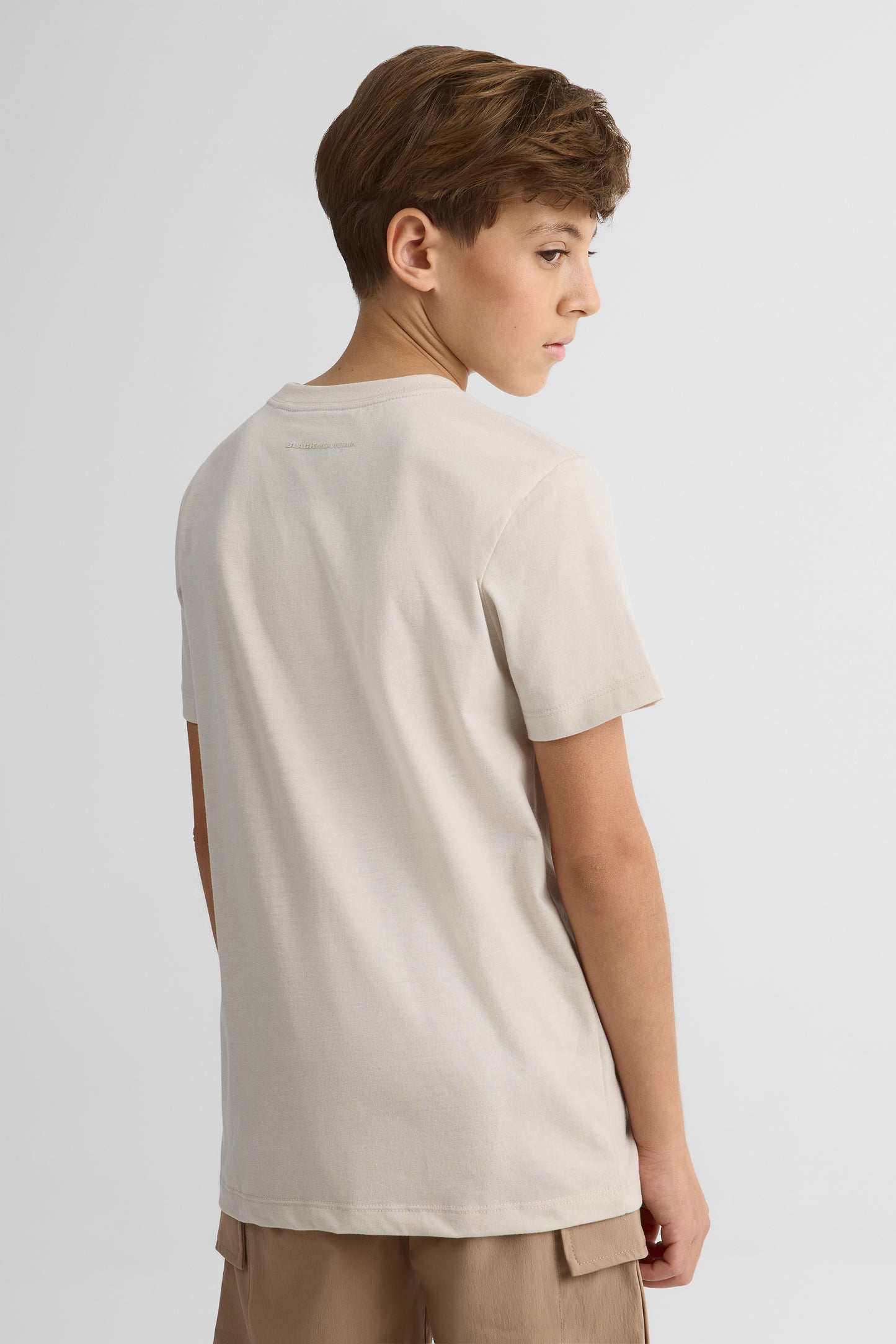 T-shirt avec fibres recyclées - Ado garçon && BEIGE