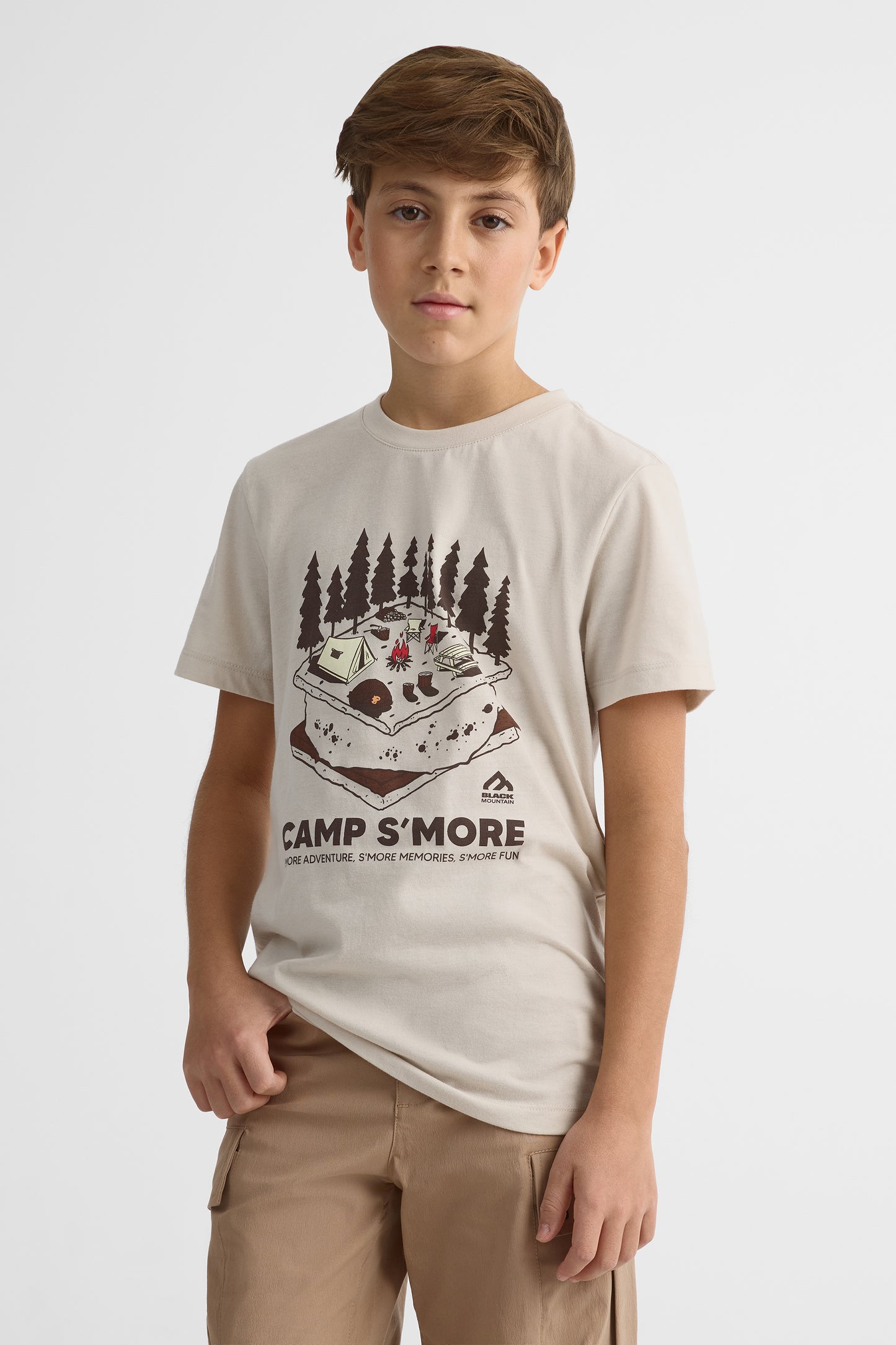 T-shirt avec fibres recyclées - Ado garçon && BEIGE