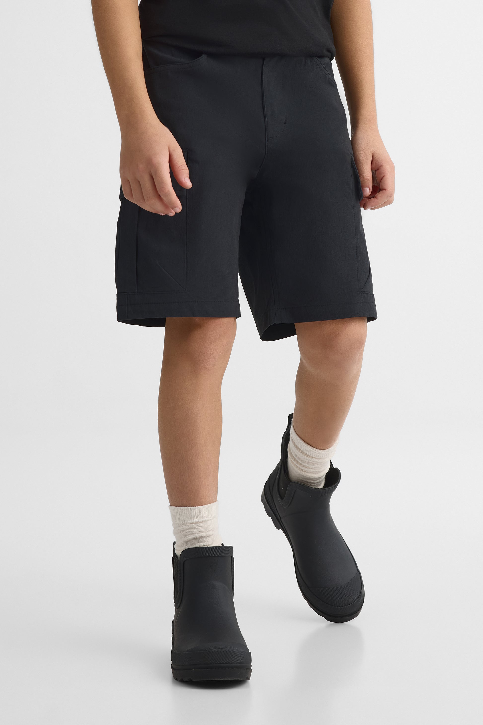 Short cargo à séchage rapide - Ado garçon && NOIR