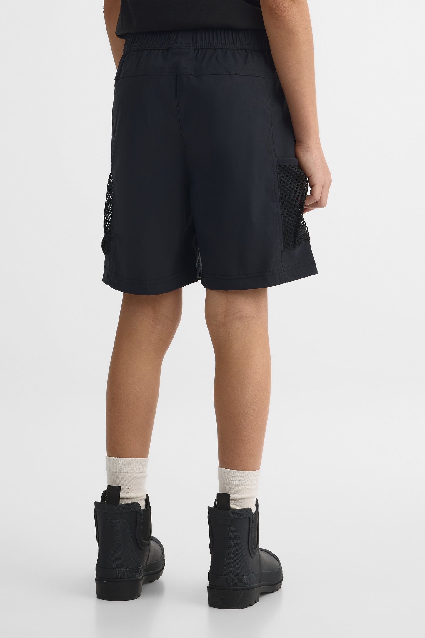Short ultraextensible à séchage rapide - Ado garçon && NOIR