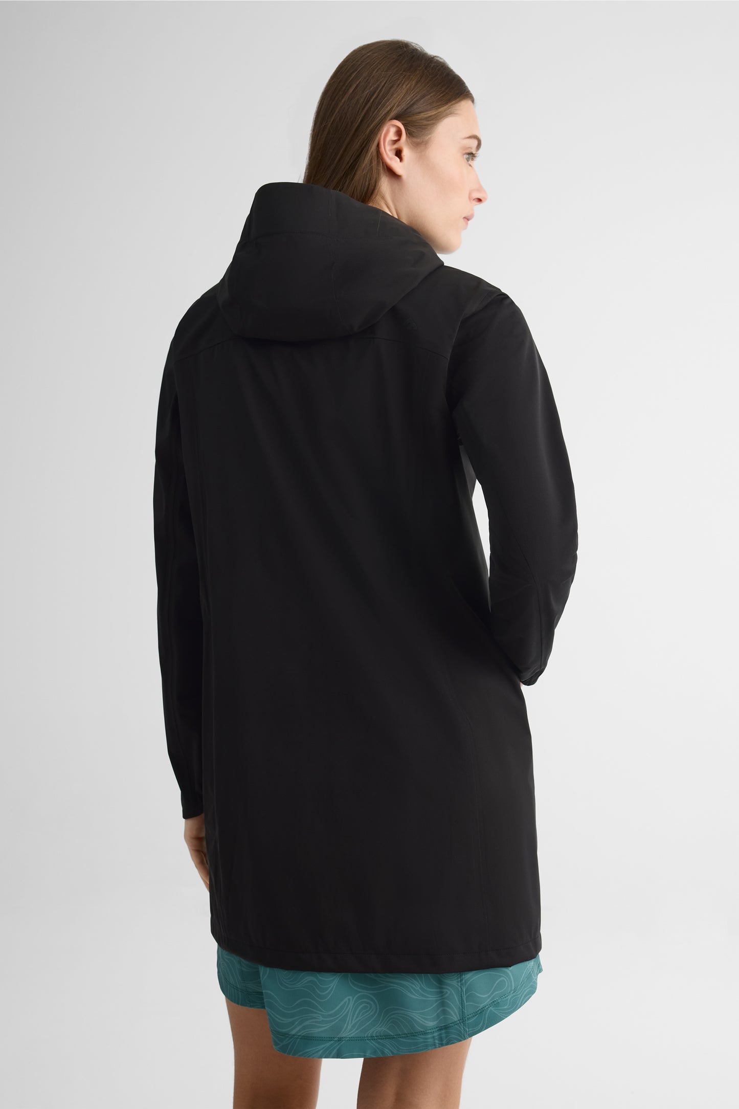 Manteau long imperméable - Femme && NOIR