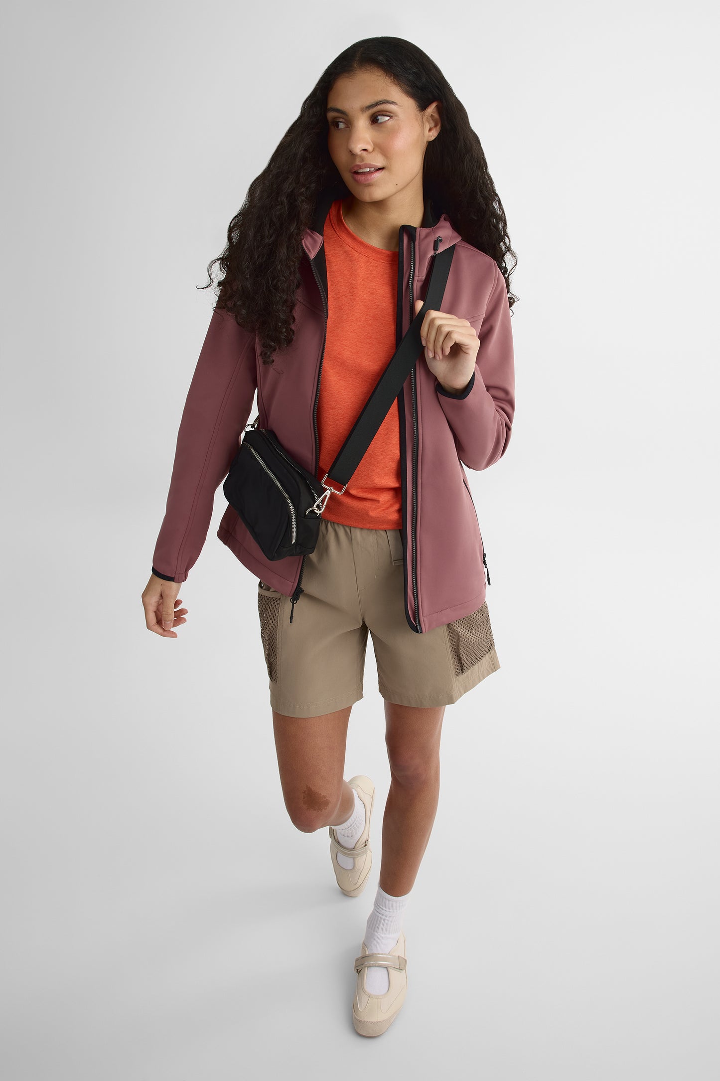 Manteau de printemps imperméable - Femme && BOURGOGNE