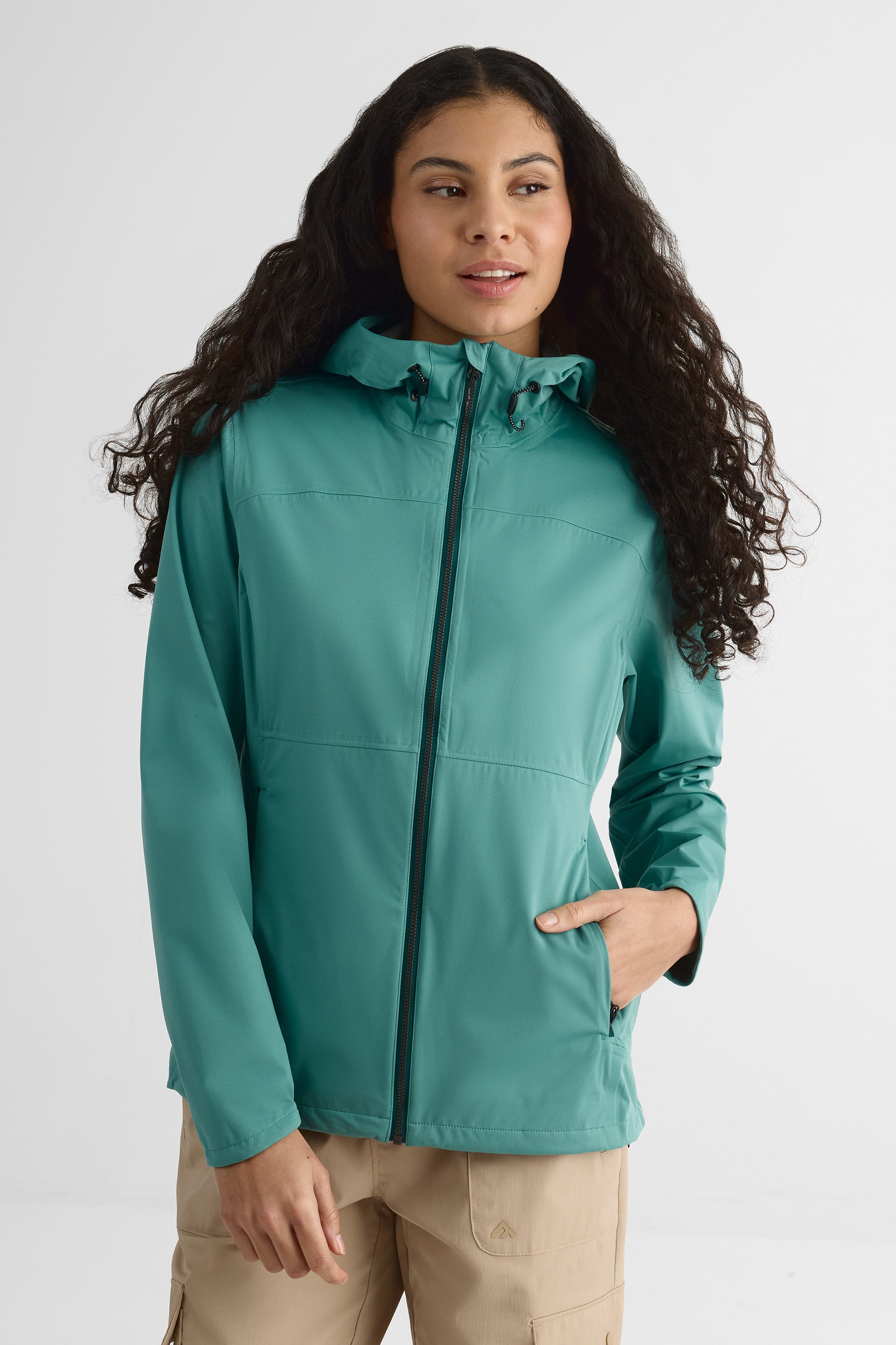 Manteau imperméable performant - Femme && VERT