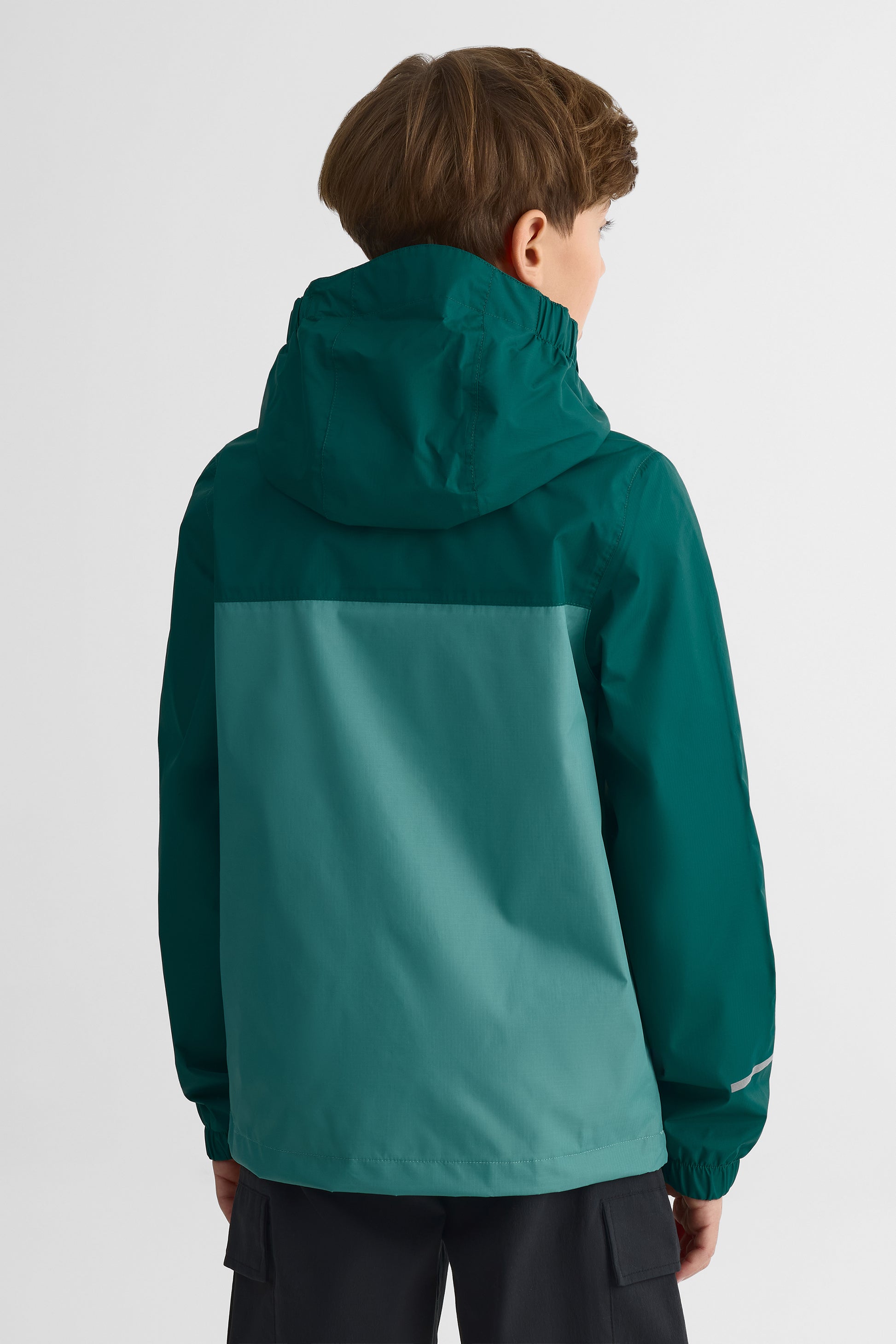 Manteau imperméable performant - Ado garçon && VERT FONCE
