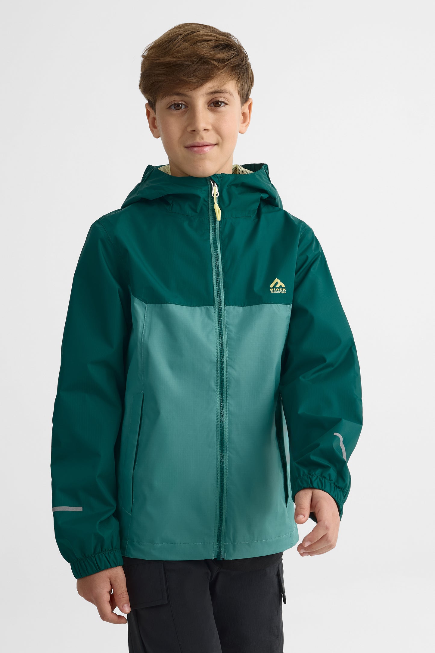 Manteau imperméable performant - Ado garçon && VERT FONCE